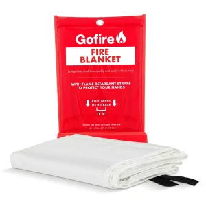 Gofire Fiberglass Fire Blanket 39x39 Inches for Emergency Fire Suppression