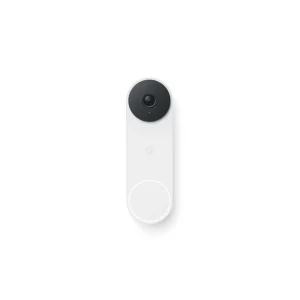 Google Nest Doorbell (Wired, 3rd Gen) - Video Doorbell Camera with 2K Video - Works with Google Home - With Gemini - Snow