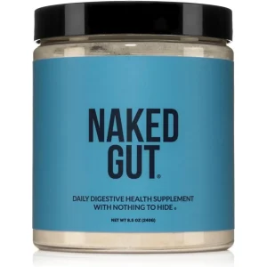 Naked Gut - Daily Gut Health Supplement - Natural Gut Health Powder For Gut Cleanse, Digestive Support, Gmo-Free, Soy-Free, Certified Gluten-Free, Vegan And Hypoallergenic, 40 Servings
